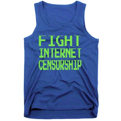 Defend The First Adt Fight Internet Censorship Meme Cool Gift Tank Top