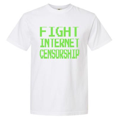 Defend The First Adt Fight Internet Censorship Meme Cool Gift Garment-Dyed Heavyweight T-Shirt