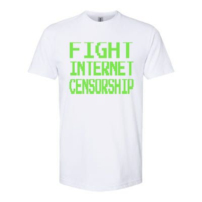 Defend The First Adt Fight Internet Censorship Meme Cool Gift Softstyle CVC T-Shirt