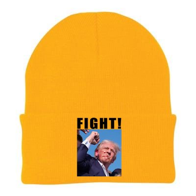 Donald Trump Fight! Trump Shot Trump Rally 7 13 2024 Knit Cap Winter Beanie