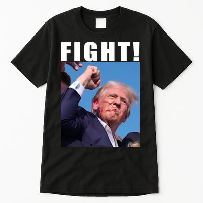 Donald Trump Fight! Trump Shot Trump Rally 7 13 2024 Tall T-Shirt
