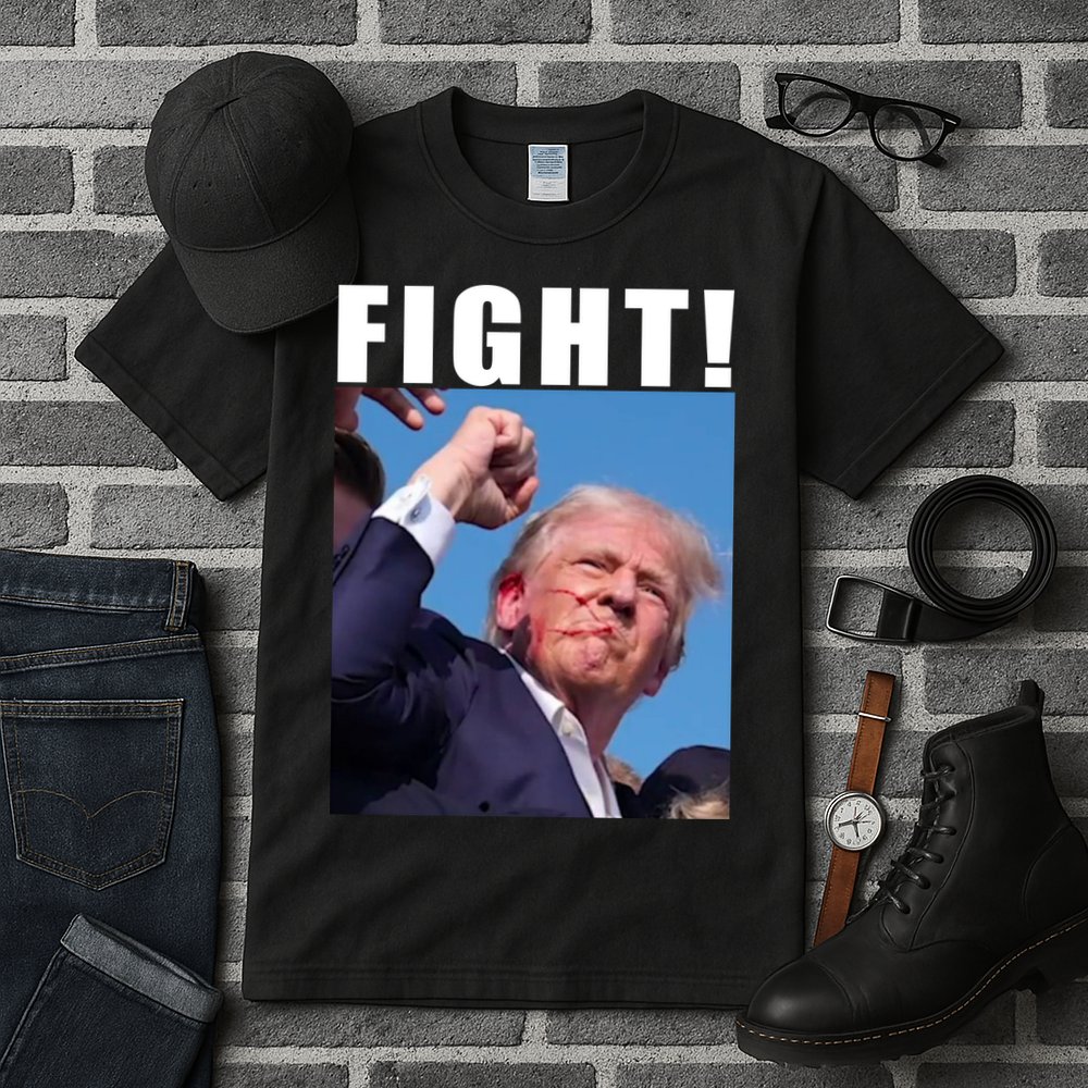 Donald Trump Fight! Trump Shot Trump Rally 7 13 2024 Tall T-Shirt