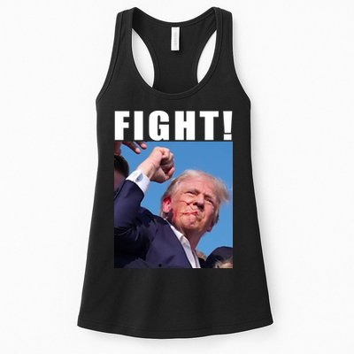 Donald Trump Fight! Trump Shot Trump Rally 7 13 2024 Womens Tank Top