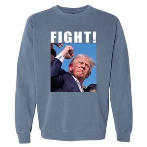 Donald Trump Fight! Trump Shot Trump Rally 7 13 2024 Garment-Dyed Sweatshirt