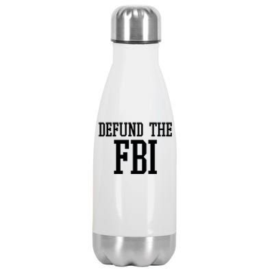 Defund The FBI Civil Rights Stainless Steel Insulated Water Bottle