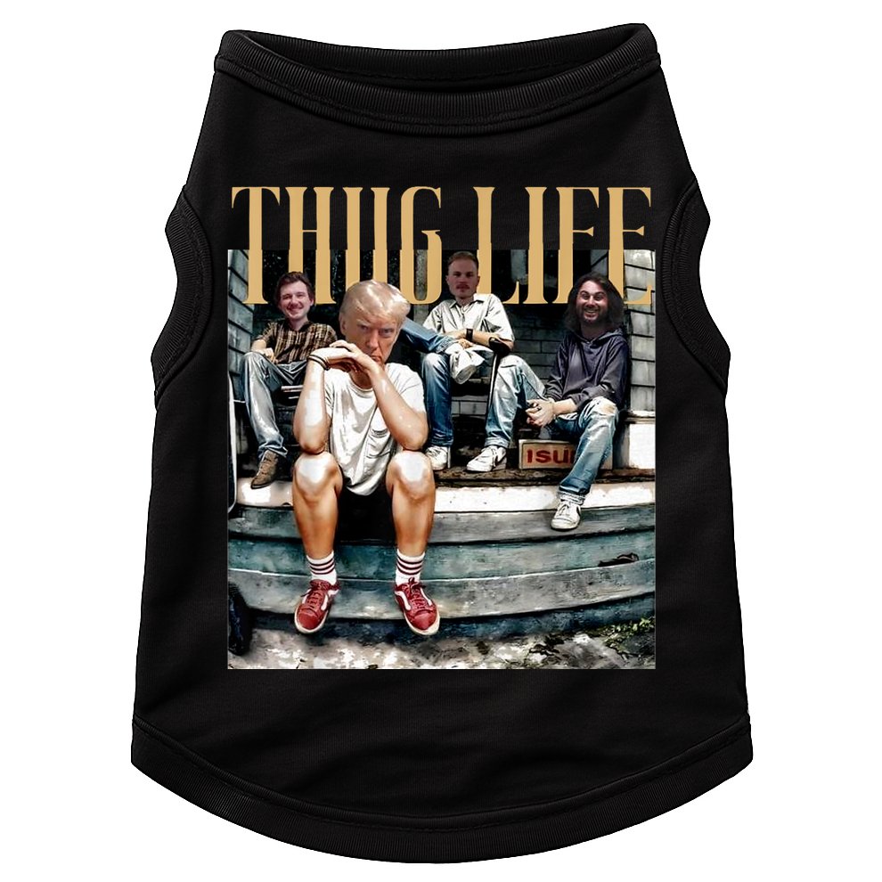 Donald Trump Friends Thug Life Doggie Tank