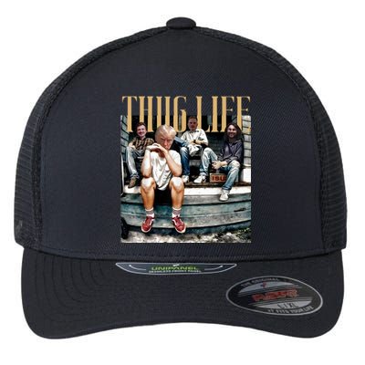 Donald Trump Friends Thug Life Flexfit Unipanel Trucker Cap