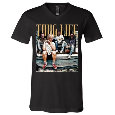 Donald Trump Friends Thug Life V-Neck T-Shirt