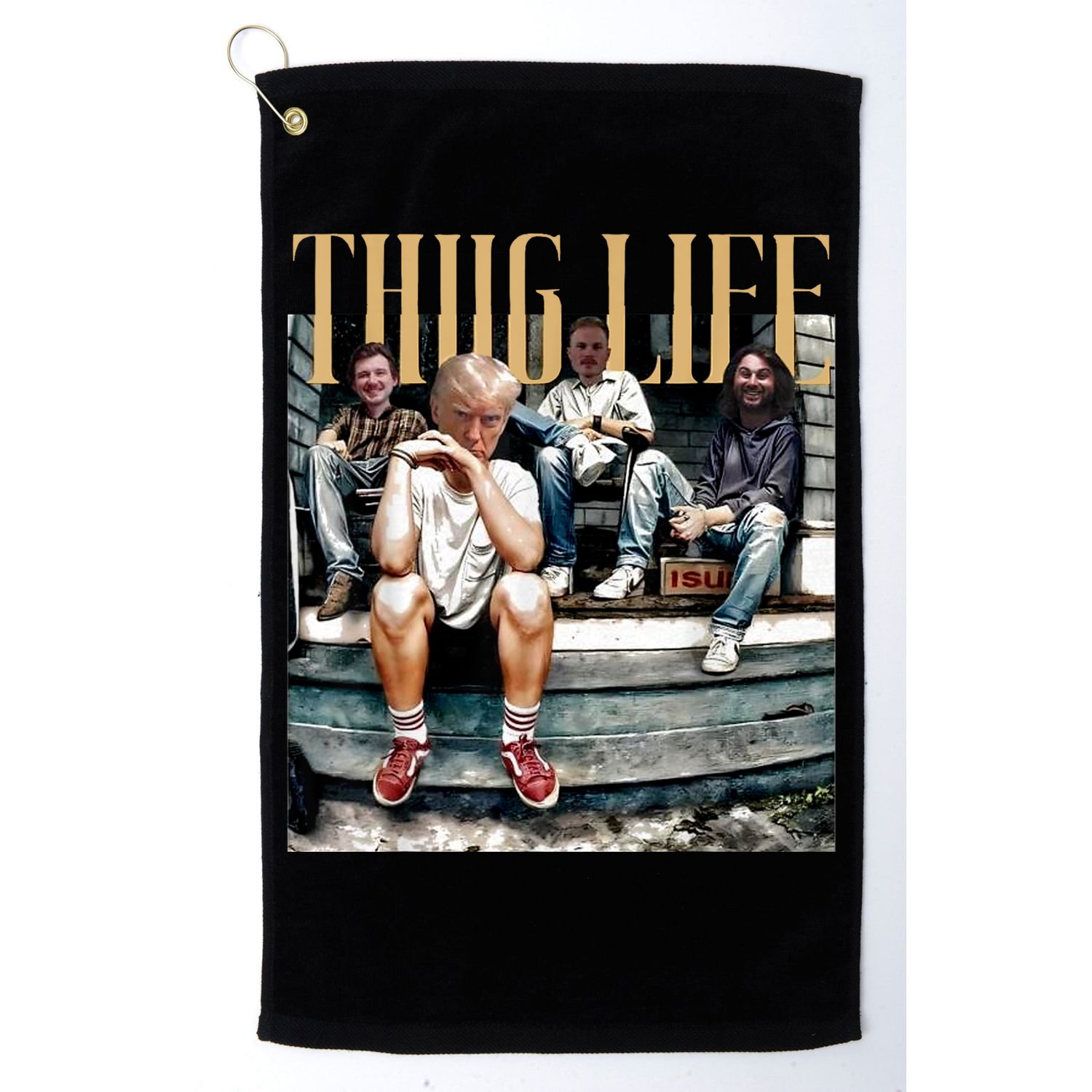 Donald Trump Friends Thug Life Golf Towel