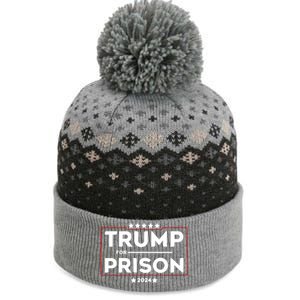 Donald Trump For Prison 2024 Trump In Jail Funny Prison Go Straight To Jail The Baniff Cuffed Pom Beanie