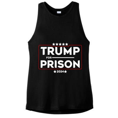 Donald Trump For Prison 2024 Trump In Jail Funny Prison Go Straight To Jail Ladies PosiCharge Tri-Blend Wicking Tank