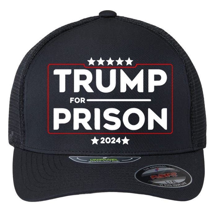 Donald Trump For Prison 2024 Trump In Jail Funny Prison Go Straight To Jail Flexfit Unipanel Trucker Cap