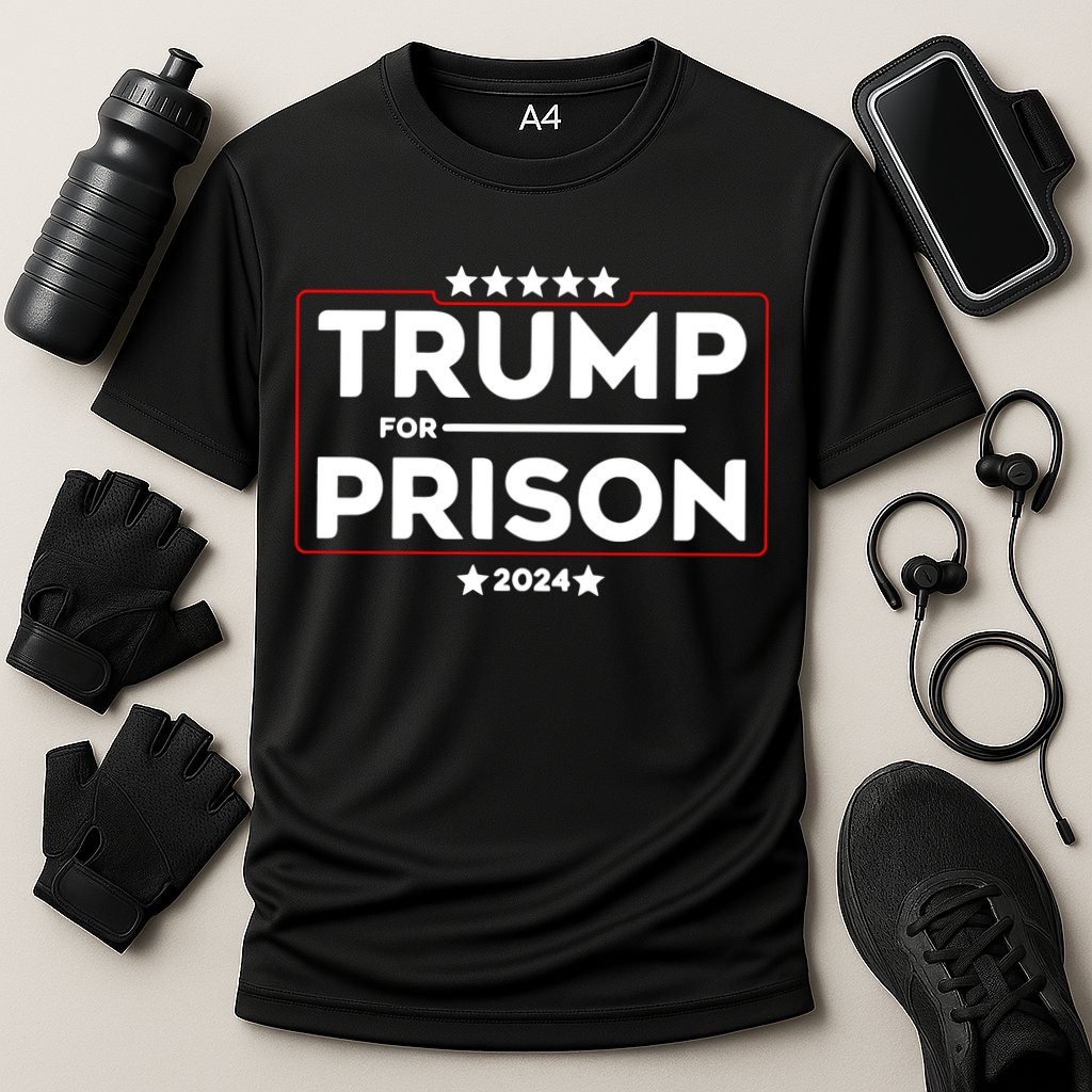 Donald Trump For Prison 2024 Trump In Jail Funny Prison Go Straight To Jail Cooling Performance Crew T-Shirt