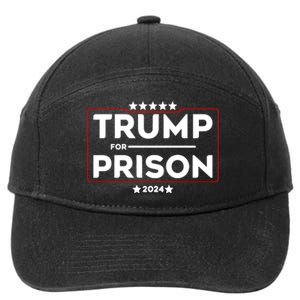 Donald Trump For Prison 2024 Trump In Jail Funny Prison Go Straight To Jail 7-Panel Snapback Hat