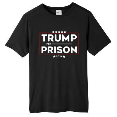 Donald Trump For Prison 2024 Trump In Jail Funny Prison Go Straight To Jail Tall Fusion ChromaSoft Performance T-Shirt