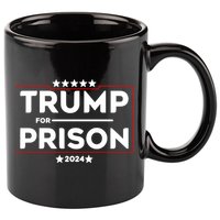 Donald Trump For Prison 2024 Trump In Jail Funny Prison Go Straight To Jail 11oz C Handle Ceramic Mug