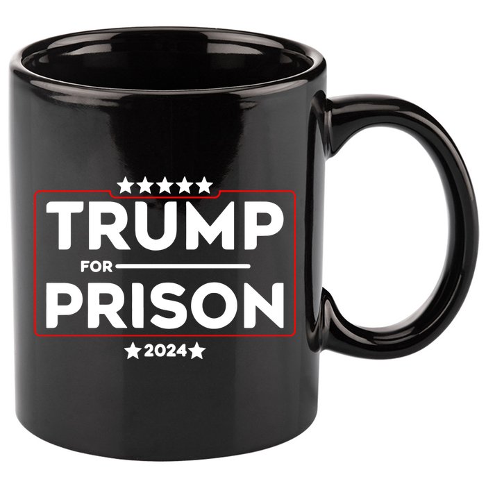 Donald Trump For Prison 2024 Trump In Jail Funny Prison Go Straight To Jail 11oz C Handle Ceramic Mug