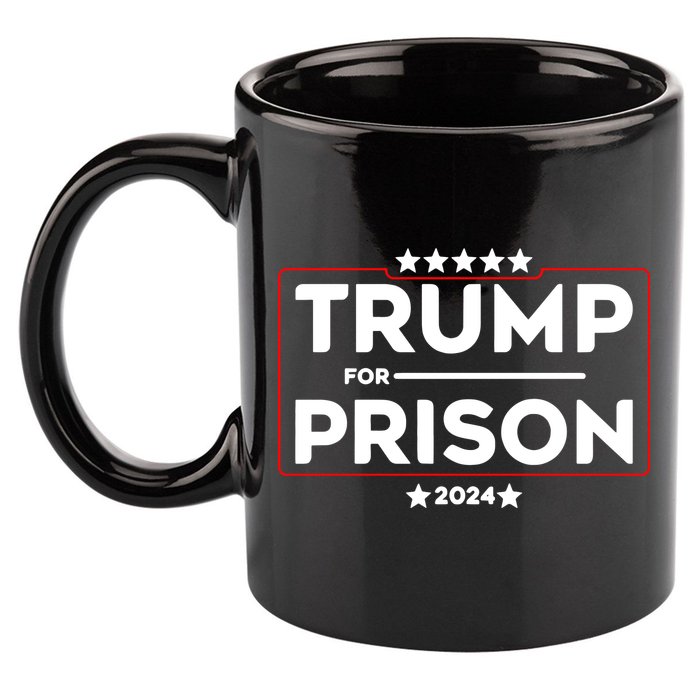 Donald Trump For Prison 2024 Trump In Jail Funny Prison Go Straight To Jail 11oz C Handle Ceramic Mug