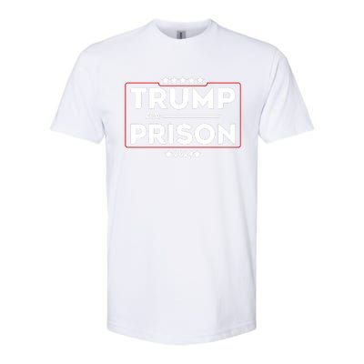 Donald Trump For Prison 2024 Trump In Jail Funny Prison Go Straight To Jail Softstyle CVC T-Shirt