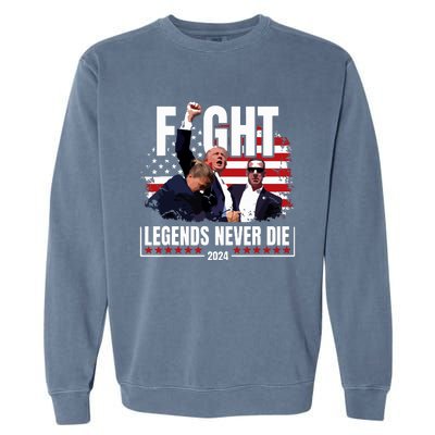 Donald Trump Fight Fighting Fighters Supporters Americans Garment-Dyed Sweatshirt