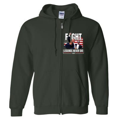 Donald Trump Fight Fighting Fighters Supporters Americans Full Zip Hoodie