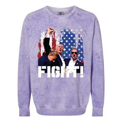 Donald Trump Fist Pump Colorblast Crewneck Sweatshirt