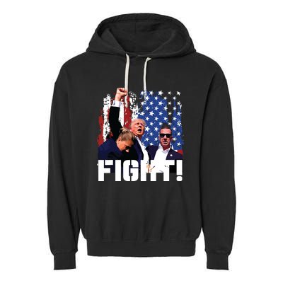 Donald Trump Fist Pump Garment-Dyed Fleece Hoodie