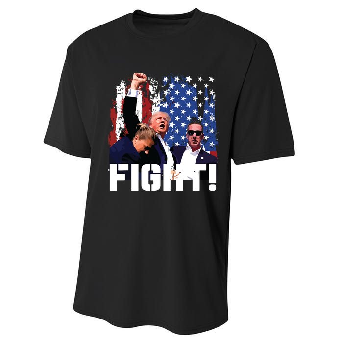 Donald Trump Fist Pump Performance Sprint T-Shirt