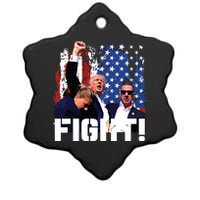 Donald Trump Fist Pump Ceramic Star Ornament