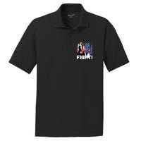 Donald Trump Fist Pump PosiCharge RacerMesh Polo