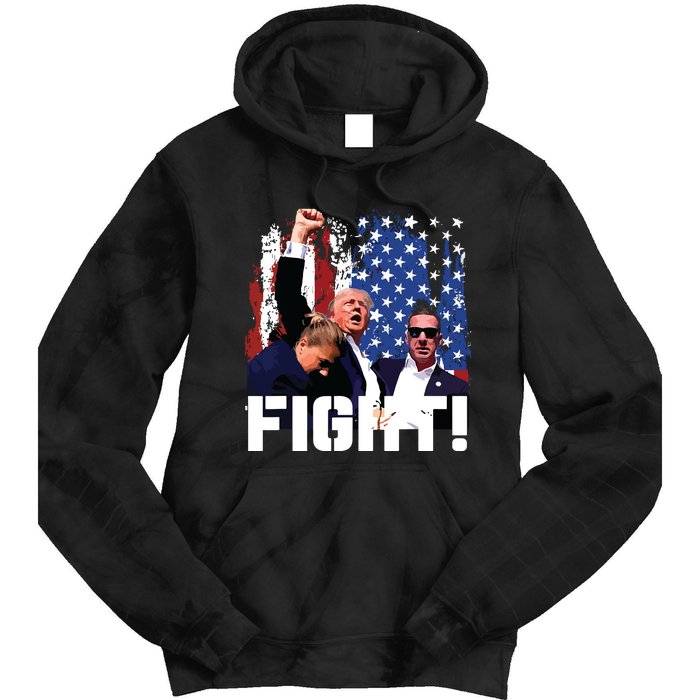 Donald Trump Fist Pump Tie Dye Hoodie