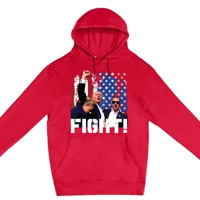 Donald Trump Fist Pump Premium Pullover Hoodie