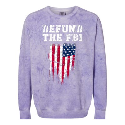 Defund The FBI Federal Bureau Anti FBI Corruption Colorblast Crewneck Sweatshirt