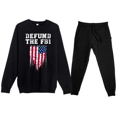 Defund The FBI Federal Bureau Anti FBI Corruption Premium Crewneck Sweatsuit Set