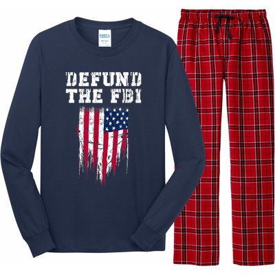 Defund The FBI Federal Bureau Anti FBI Corruption Long Sleeve Pajama Set