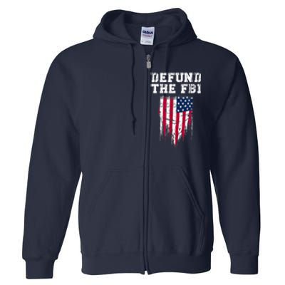 Defund The FBI Federal Bureau Anti FBI Corruption Full Zip Hoodie