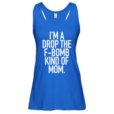 Drop The F Bomb Kind Funny Mom Gift With Sayings Moms Ladies Essential Flowy Tank