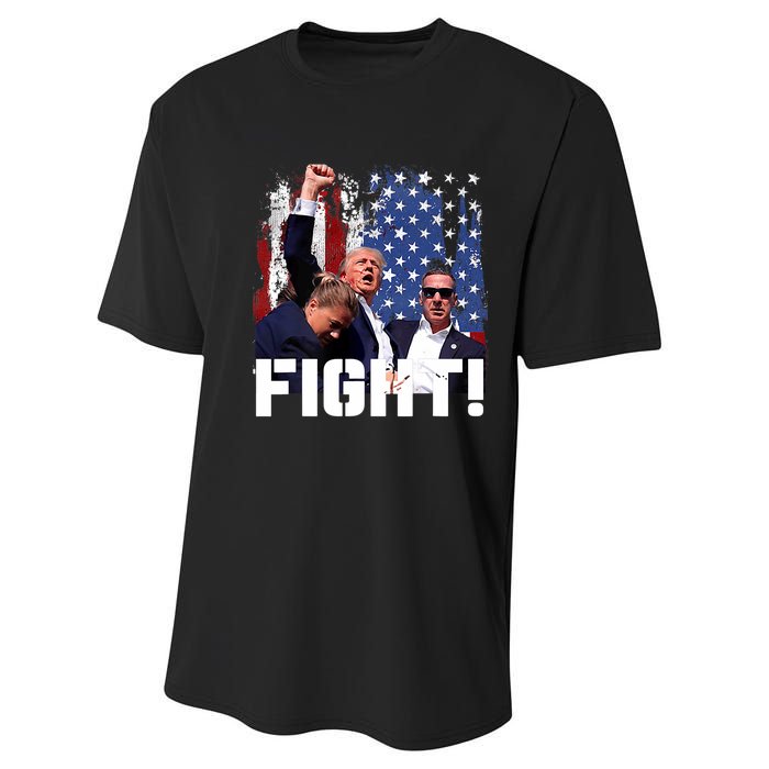 Donald Trump Fist Pump Fight Performance Sprint T-Shirt