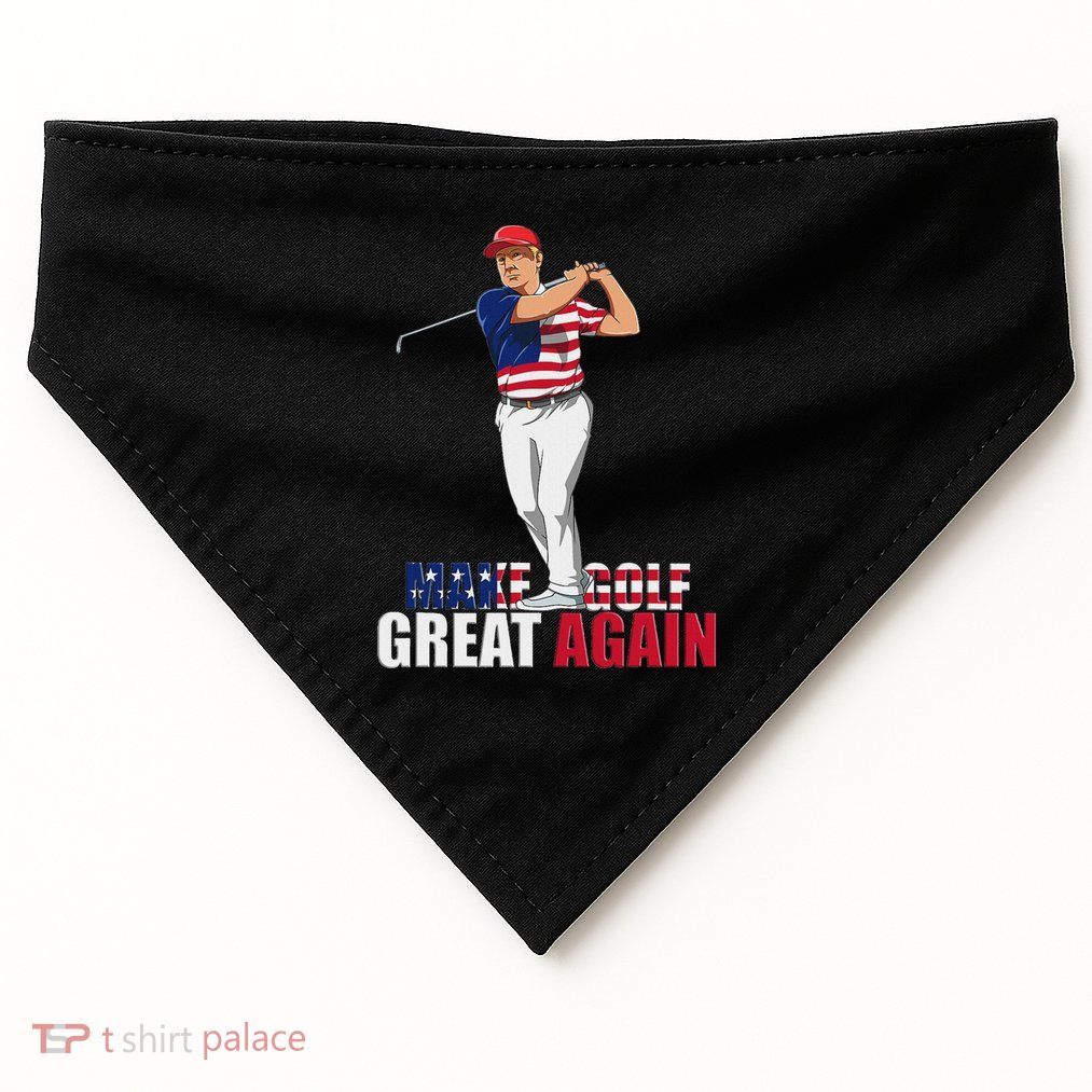 Donald Trump Funny Golf Gift USA-Made Doggie Bandana