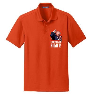 Donald Trump Fight Fighting Fighters Supporters Americans Great Gift Dry Zone Grid Polo