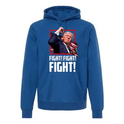 Donald Trump Fight Fighting Fighters Supporters Americans Great Gift Premium Hoodie