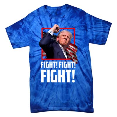 Donald Trump Fight Fighting Fighters Supporters Americans Great Gift Tie-Dye T-Shirt