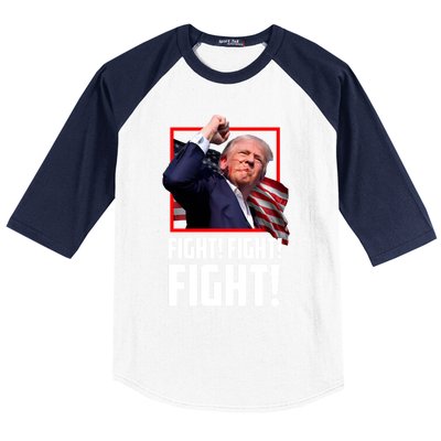 Donald Trump Fight Fighting Fighters Supporters Americans Great Gift Baseball Sleeve Shirt