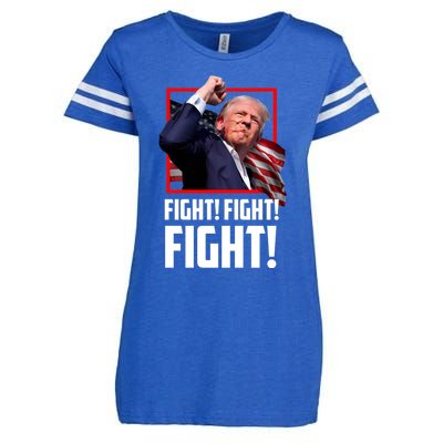 Donald Trump Fight Fighting Fighters Supporters Americans Great Gift Enza Ladies Jersey Football T-Shirt