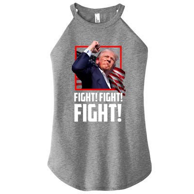 Donald Trump Fight Fighting Fighters Supporters Americans Great Gift Women's Perfect Tri Rocker Tank