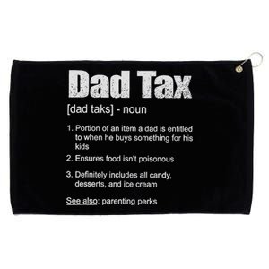 Dad Tax Funny Dad Tax Definition Father's Day Grommeted Golf Towel