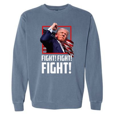 Donald Trump Fight Fighting Fighters Supporters Americans Garment-Dyed Sweatshirt