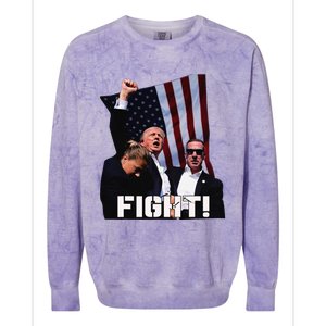 Donald Trump Fight Fighting Fighters Supporters Americans Colorblast Crewneck Sweatshirt