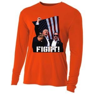 Donald Trump Fight Fighting Fighters Supporters Americans Cooling Performance Long Sleeve Crew