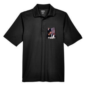 Donald Trump Fight Fighting Fighters Supporters Americans Men's Origin Performance Pique Polo